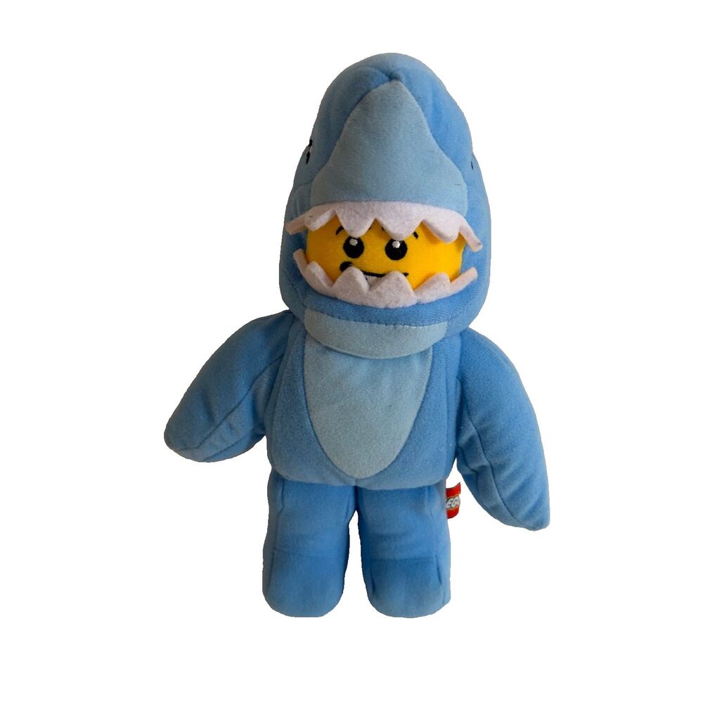 Lego Shark Guy Plush Stuffed Toy 8" Blue Costume